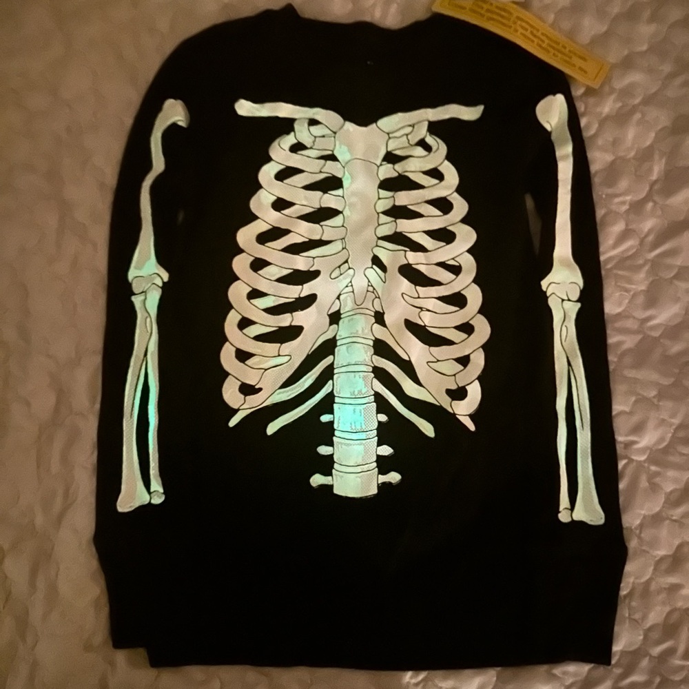 GAP Black Skeleton Long Sleeve Tee